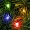Casafield Pre-Lit Artificial Christmas Wreath for Front Door, Window or Mantel, Green Fir with Multicolor Lights Indoor/Outdoor Holiday Decor, 48 Inches